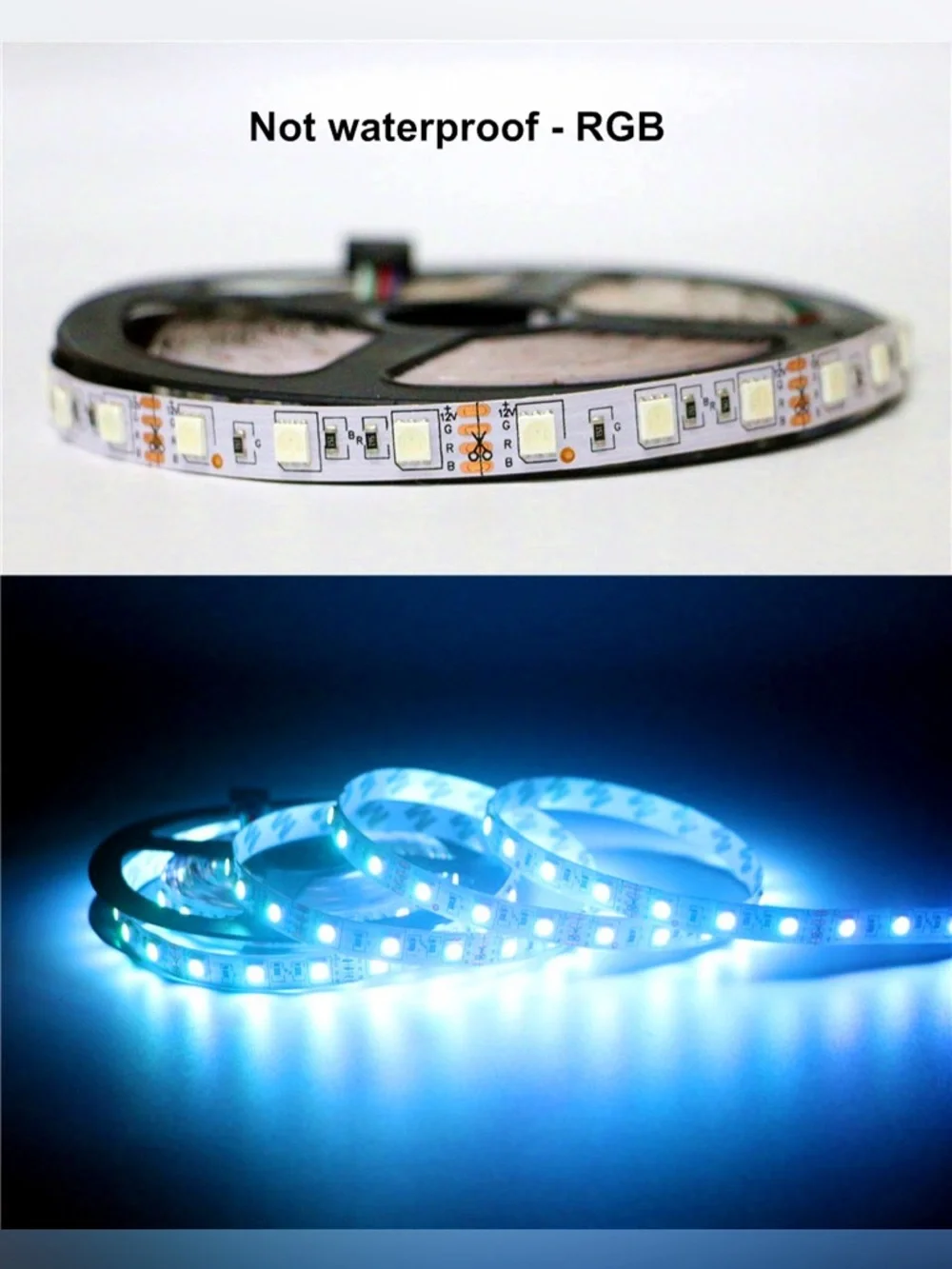 RGB LED Strip Lights 32.8ft - Multicolor Flexible Tape for Home Party Supplies